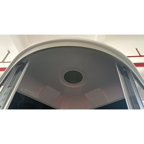 Бокс душовий з гідромасажем Mixxus STRONG SBH01-90x90x215-GR SATIN з високим піддоном (MI6889)