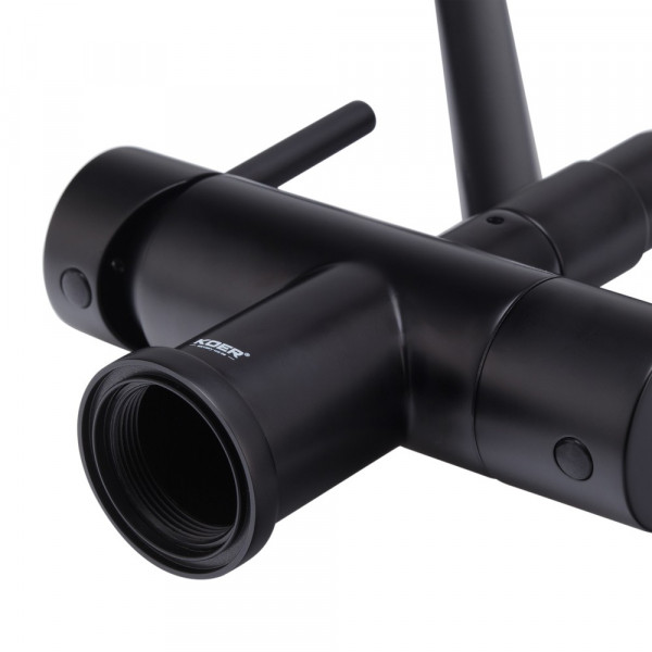 Кухонний змішувач з силік. виливом і вих. для питної води KOER KB-72006-05 (KR3380)