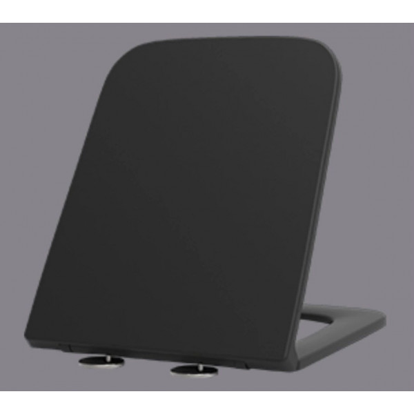 Унітаз підвісний Mixxus Premium Quadro-0302-R Black 530x360x365mm, система змиву RIMLESS (MP6455)