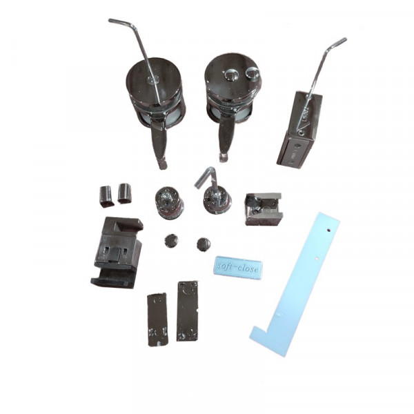 Двері в нішу Koer SR SD01-120x200-TR-07 прозоре скло Easy Clean 8мм, графіт (KR5378)