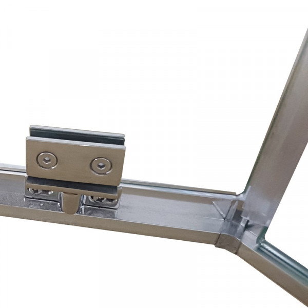 Душова кабіна без піддону Koer SR SC06-90x90x200-TR-01 прозоре скло Easy Clean 8мм, хром (KR5364)