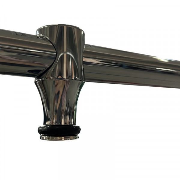 Двері в нішу Koer SR SD06-140x220-TR-01 прозоре скло Easy Clean 8мм, хром (KR5368)