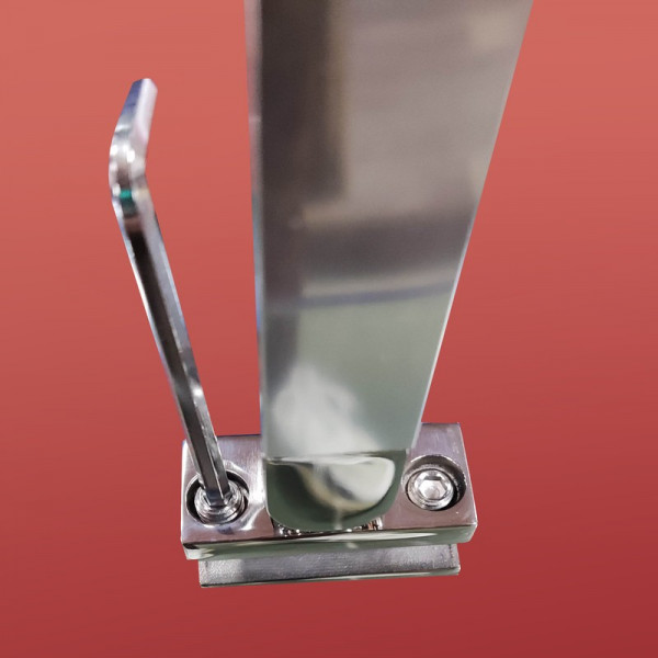 Бічна стінка до кабіни Koer SR SW04-80x200-TR-01 прозоре скло Easy Clean 10мм, хром (KR5389)