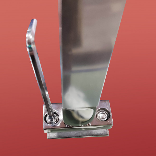 Двері в нішу Koer SR SD04-100x200-TR-01 прозоре скло Easy Clean 10мм, хром (KR5386)