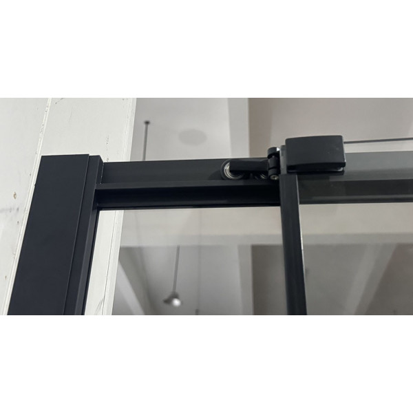 Душова кабіна без піддону Mixxus Premium Quadro SC01-120x80x195-TR Black прозоре скло 6мм (MI8293)