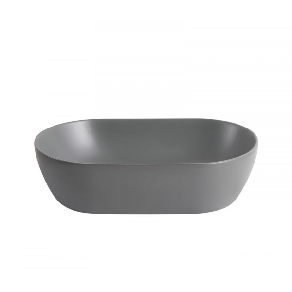 Раковина накладна Mixxus Premium ELLIPSE-0109 GRAY 500x300x140mm (MP6653)