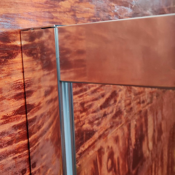 Бічна стінка до кабіни Koer SR SW05-90x200-TR-01 прозоре скло Easy Clean 6мм, хром (KR5407)