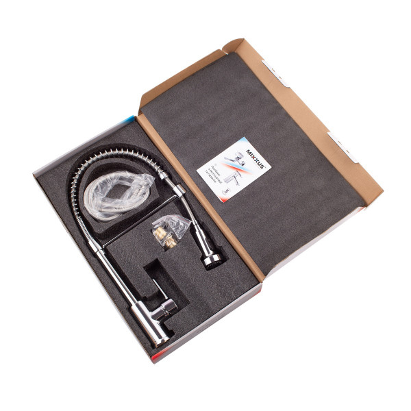 Змішувач для кухні з виливом пружина Mixxus Premium SPRING 017 (MI6950)