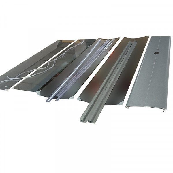 Бокс душовий без гідромасажу Mixxus STRONG SB01-90x90x215-GR SATIN з високим піддоном (MI6885)