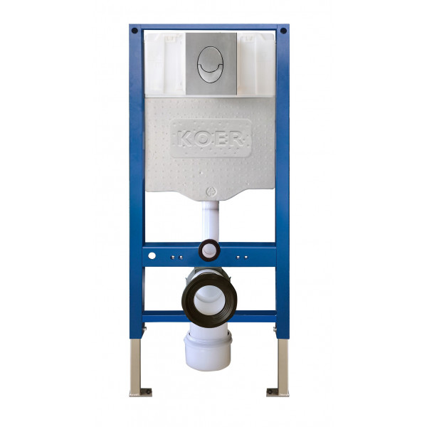 Інсталяція для підвісного унітазу Koer KT-0503-01 500x126x1150mm з панеллю змиву KT-0606-01 Хром (KR5347)