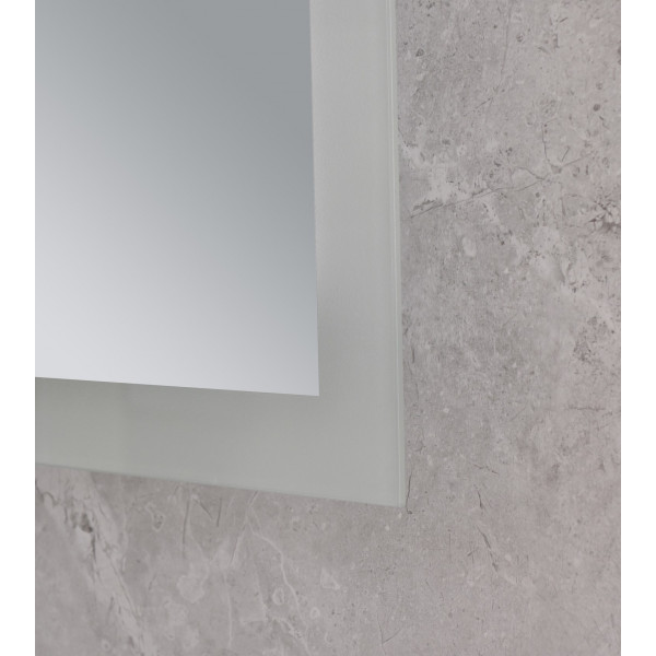 Дзеркало Mixxus FLAT MR04-100x80 з Led Touch, Anti-fog, димером, регулятором яскравості, годинником (MI6927)