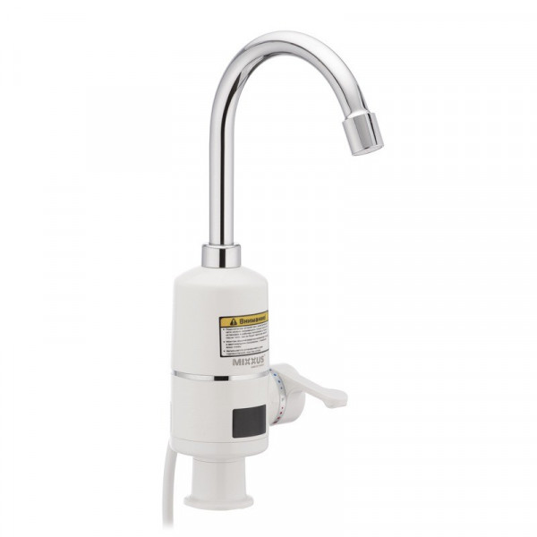 Водонагрівач 3,3 kW проточний з індикатором температури, RESET, на мийку MIXXUS Electra 110-E (MI2744)