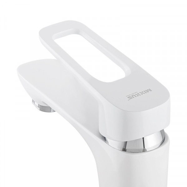 Змішувач для умивальника Mixxus Nevada 001 Nut Білий (MI5798)