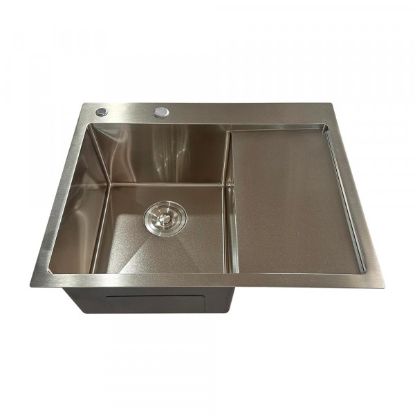 Мийка з нержавіючої сталі Mixxus MH6350L Nano-Silver (3.0/0.8) колір нержавійка (MI7044)