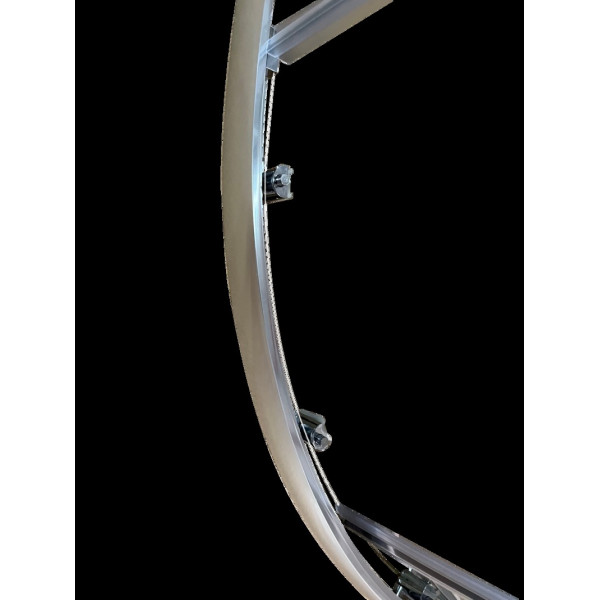 Душова кабіна без піддону Koer SR SC04-90x90x195-TR-02 прозоре скло Easy Clean 5мм SS Color (KR5682)