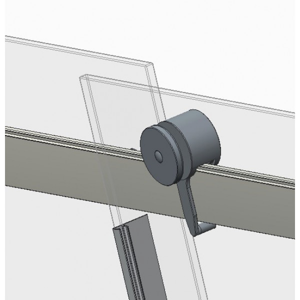 Двері в нішу Koer SR SD01-120x200-TR-01 прозоре скло Easy Clean 8мм, хром (KR5376)