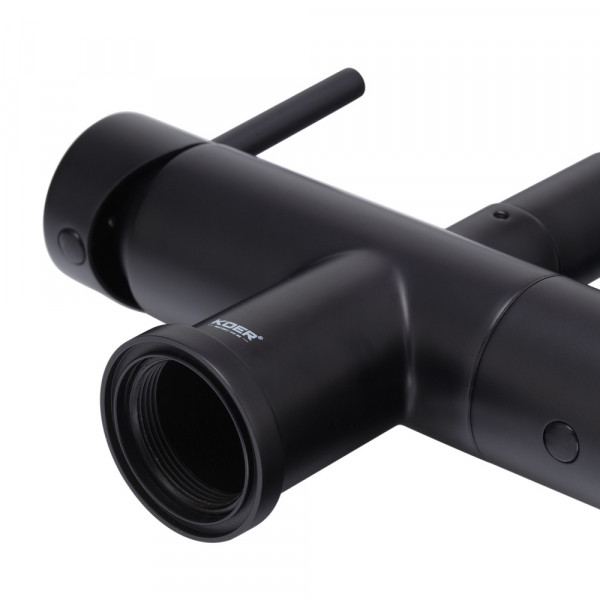 Кухонний змішувач з силік. виливом і вих. для питної води KOER KB-72002-05 (KR3384)