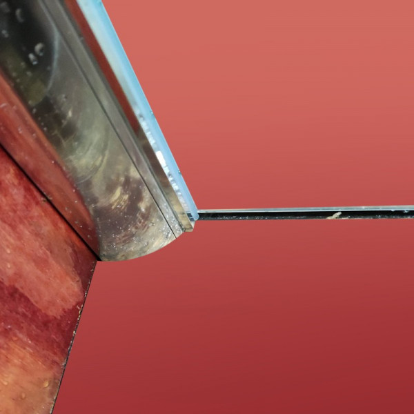 Бічна стінка до кабіни Koer SR SW05-90x200-TR-01 прозоре скло Easy Clean 6мм, хром (KR5407)