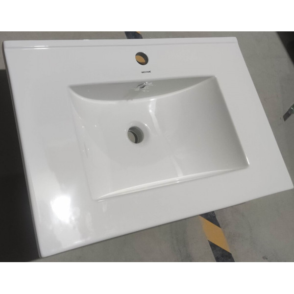 Раковина меблева Mixxus Premium CUBIC-1502 710х460х170mm з отвором під змішувач та переливом (MP6496)