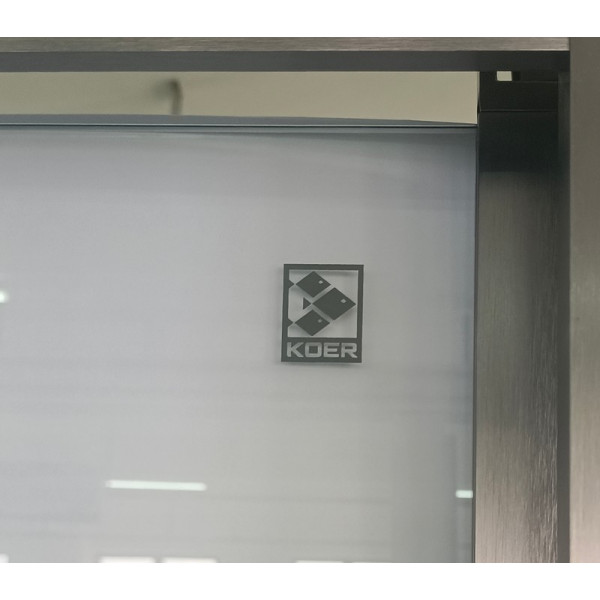 Душова кабіна без піддону Koer SR SC09-90x90x200-R-TR-07 прозоре скло Easy Clean 6мм Графіт (KR5772)