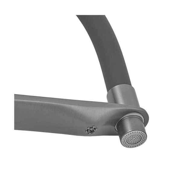 Змішувач для кухні Mixxus Premium DERBY 021 (NUT) GRAPHITE REFL.BLACK з виходом для питної води  (MI6612)