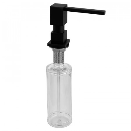 Дозатор для мийного засобу врізний Koer SDB-02-05 300 мл (колір чорний) (KR5630)