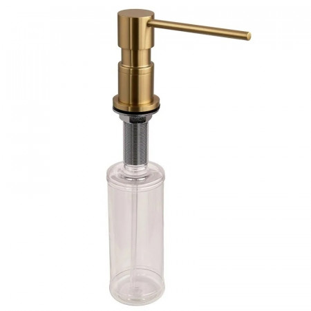 Дозатор для мийного засобу врізний Koer SDB-01-12 300 мл (колір матове золото) (KR5628)