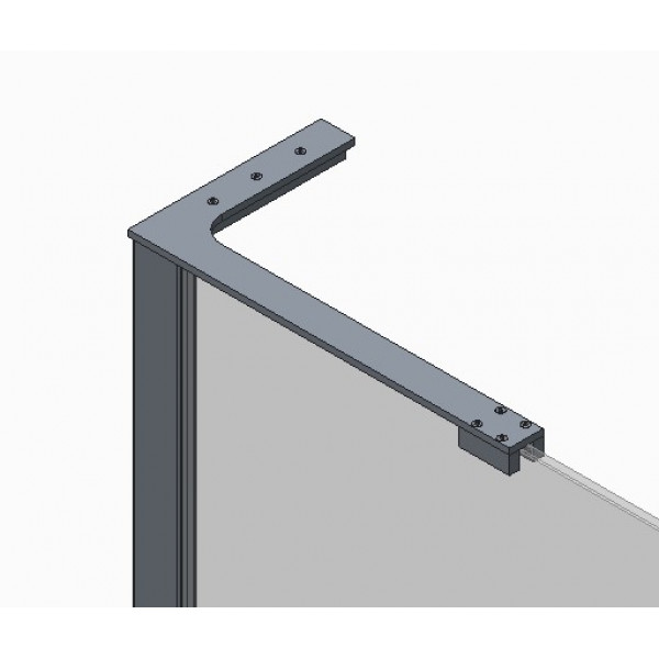 Душова перегородка Koer SR SP02-100x200-TR-12 Walk-In проз.скло Easy Clean 8мм, матове золото (KR5396)