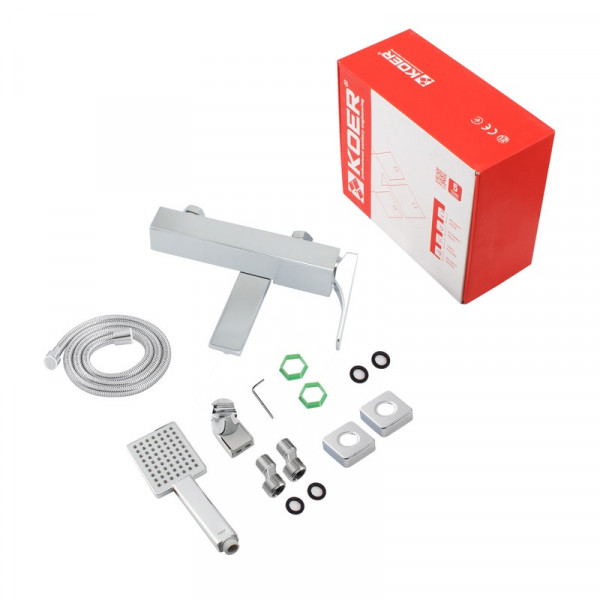 Змішувач для ванни з коротким виливом Koer KB-41010-01 (Колір хром) (KR3484)