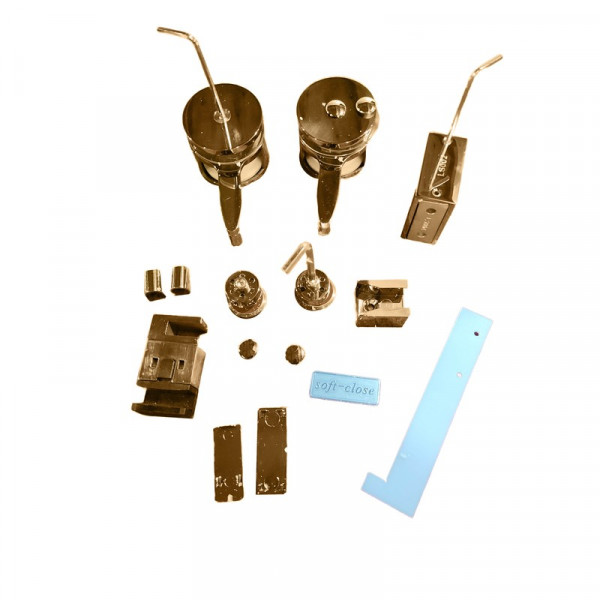 Двері в нішу Koer SR SD01-120x200-TR-12 прозоре скло Easy Clean 8мм, матове золото (KR5377)