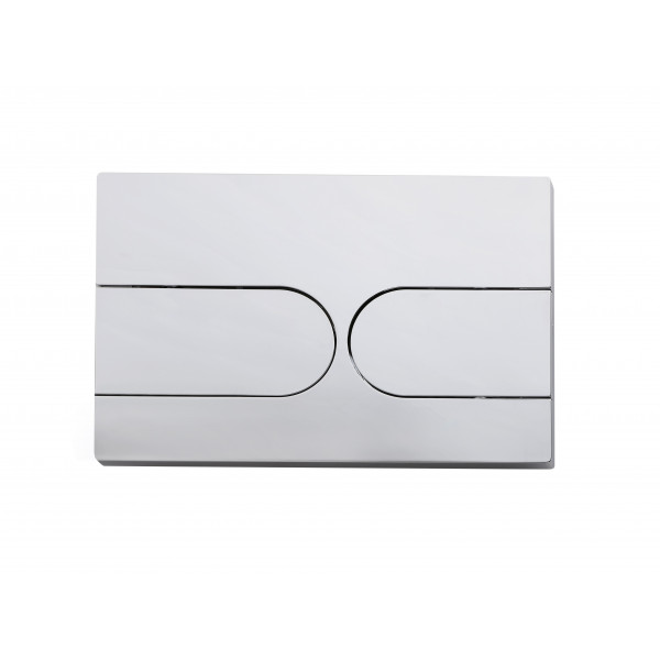 Панель змиву Koer KT-0604-01 240x160x10mm пластикова, кнопка закруглена (KR5323)