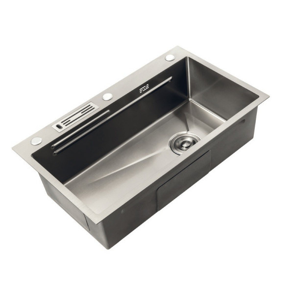 Мийка Mixxus Premium MH7545-SET-05 NANO-SILVER (3.0/0.8) комплект (нержавійка) (MX9634)