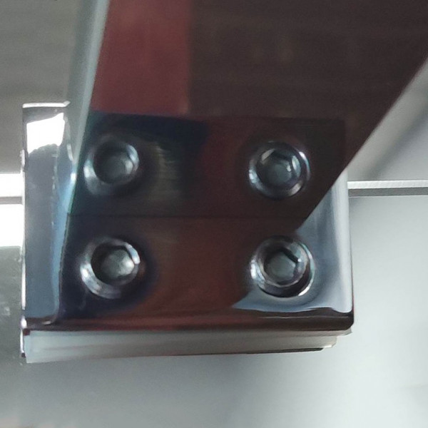 Душова перегородка Koer SR SP01-120x200-TR-01 Walk-In прозоре скло Easy Clean 8мм, хром (KR5394)