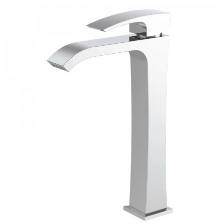 Змішувач для умивальника Koer KB-13007-04 високий (Колір хром+білий) (KR5153)