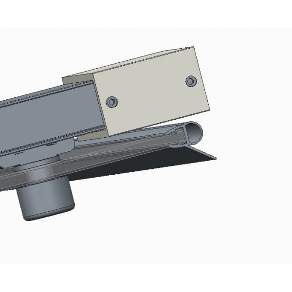 Двері в нішу Koer SR SD05-140x200-TR-01 прозоре скло Easy Clean 6мм, хром (KR5406)