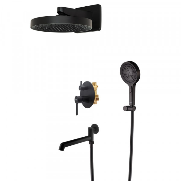 Вбудована душова система Koer KB-66029-05 3 функції Колір чорний (KR5492)