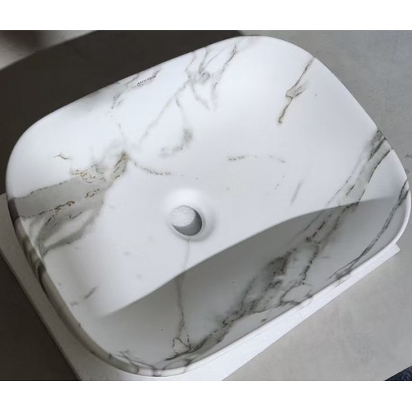 Раковина накладна MIXXUS PREMIUM DIVERSE-0114 MARBLE 455х325х135mm (MP6545)