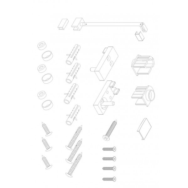 Шторки скляні на ванну Koer SR BS03-95x140-TR-01 прозоре скло 6мм, хром (KR5402)