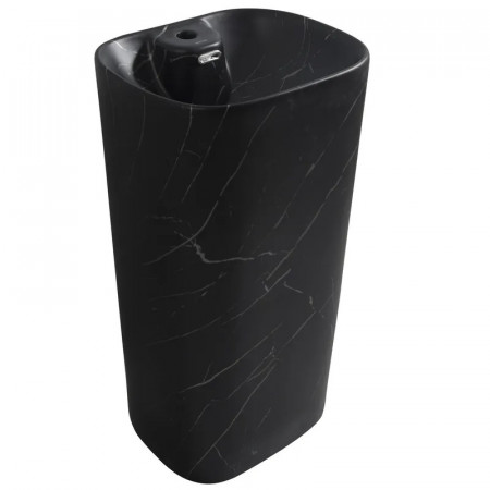 Раковина моноблок MIXXUS PREMIUM DIVERSE-1102 MARBLE 460х380х840mm з отвором під змішувач та переливом (MP6576)