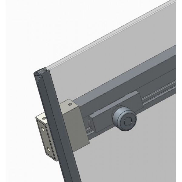 Двері в нішу Koer SR SD02-140x200-TR-01 прозоре скло Easy Clean 8мм, хром (KR5383)