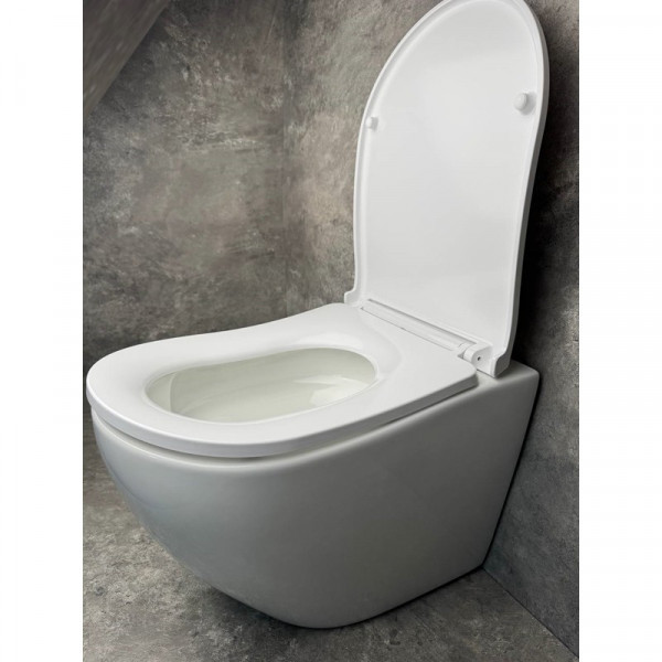Унітаз підвісний ергономічний Koer TT-0101-T3 520x360x360mm система змиву TORNADO 3.0 (KR5615)