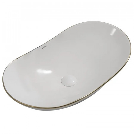 Раковина накладна MIXXUS PREMIUM WAVE-0105 EDGE GOLD 620х360х160mm (MP6557)