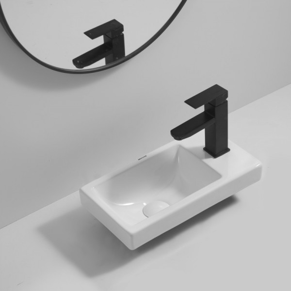 Раковина меблева Mixxus Premium QUADRO-1501 400х215х105mm з отвором під змішувач (MP6502)