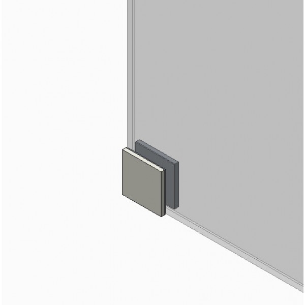 Двері в нішу Koer SR SD02-140x200-TR-01 прозоре скло Easy Clean 8мм, хром (KR5383)