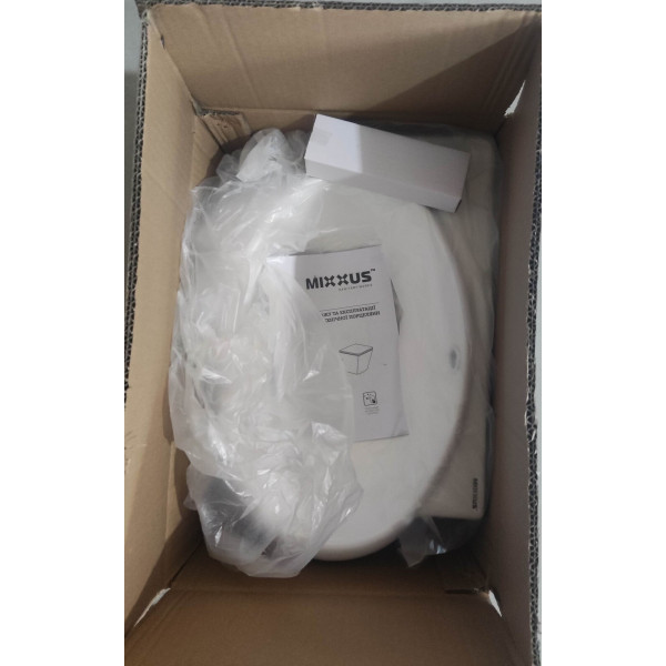 Раковина підвісна Mixxus Premium DIVERSE-1201-R 400х215х140mm з отвором під змішувач та переливом (MP6506)