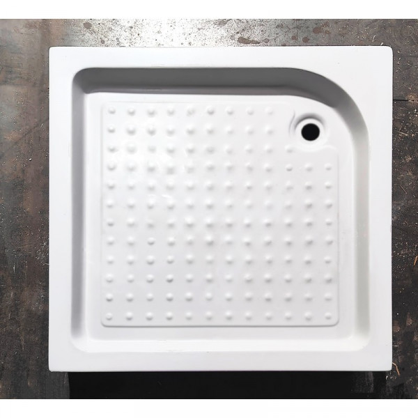 Душовий піддон з сифоном MIXXUS CUBIC ST01-90x90x13 квадратний діаметр зливу 52 мм NEW (MI8371)