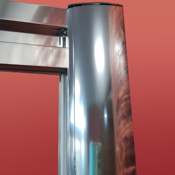 Бічна стінка до кабіни Koer SR SW05-90x200-TR-01 прозоре скло Easy Clean 6мм, хром (KR5407)