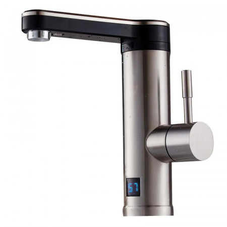 Водонагрівач 3,3 kW проточний, нержавіюча сталь, з індикатором температури, на мийку MIXXUS Electra 450-E (MX0774)