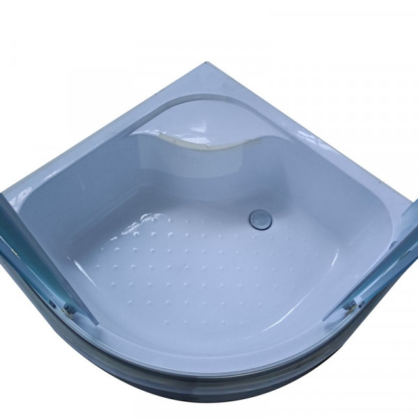 Душова кабіна з високим піддоном Mixxus PLAIN SCT01-90x90x195-FB SATIN матове скло 4мм (MI6894)