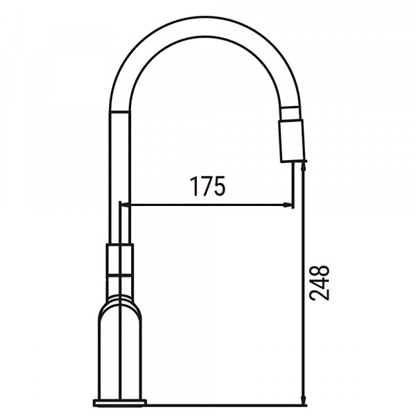 Змішувач для кухні Koer KB-70029-07 Колір графіт (KR5500)